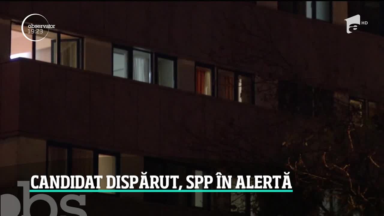Candidat la prezidenţiale dispărut, SPP &icirc;n alertă. Unde a fost găsit