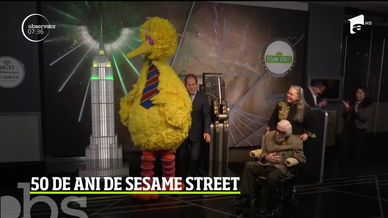 Empire State Building din New York sărbătoreşte 50 de ani de Sesame Street