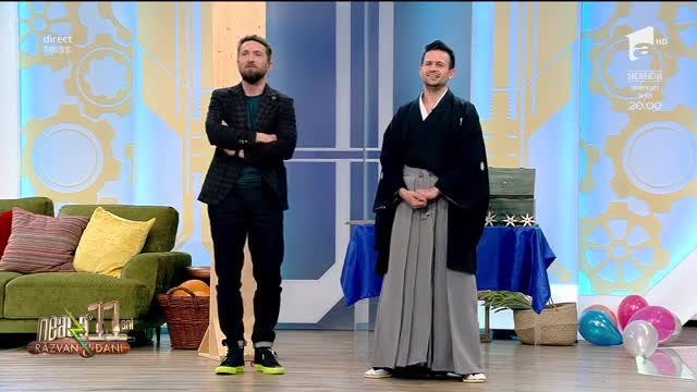 Neatza cu Răzvan și Dani. Magicianul samurai Robert Tudor a băgat frica în Dani Oțil: Stai nemișcat!