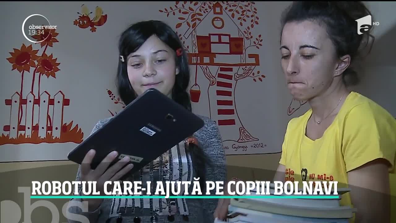 Un roboţel este şansa copiilor diagnosticaţi cu boli grave de afi alături de colegi și de profesori