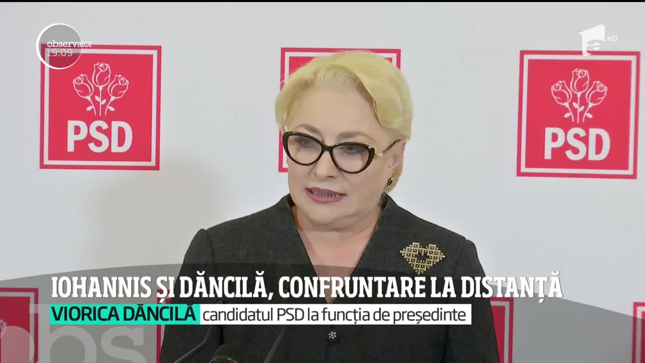 Klaus Iohannis şi Viorica Dăncilă, confruntare la distanță