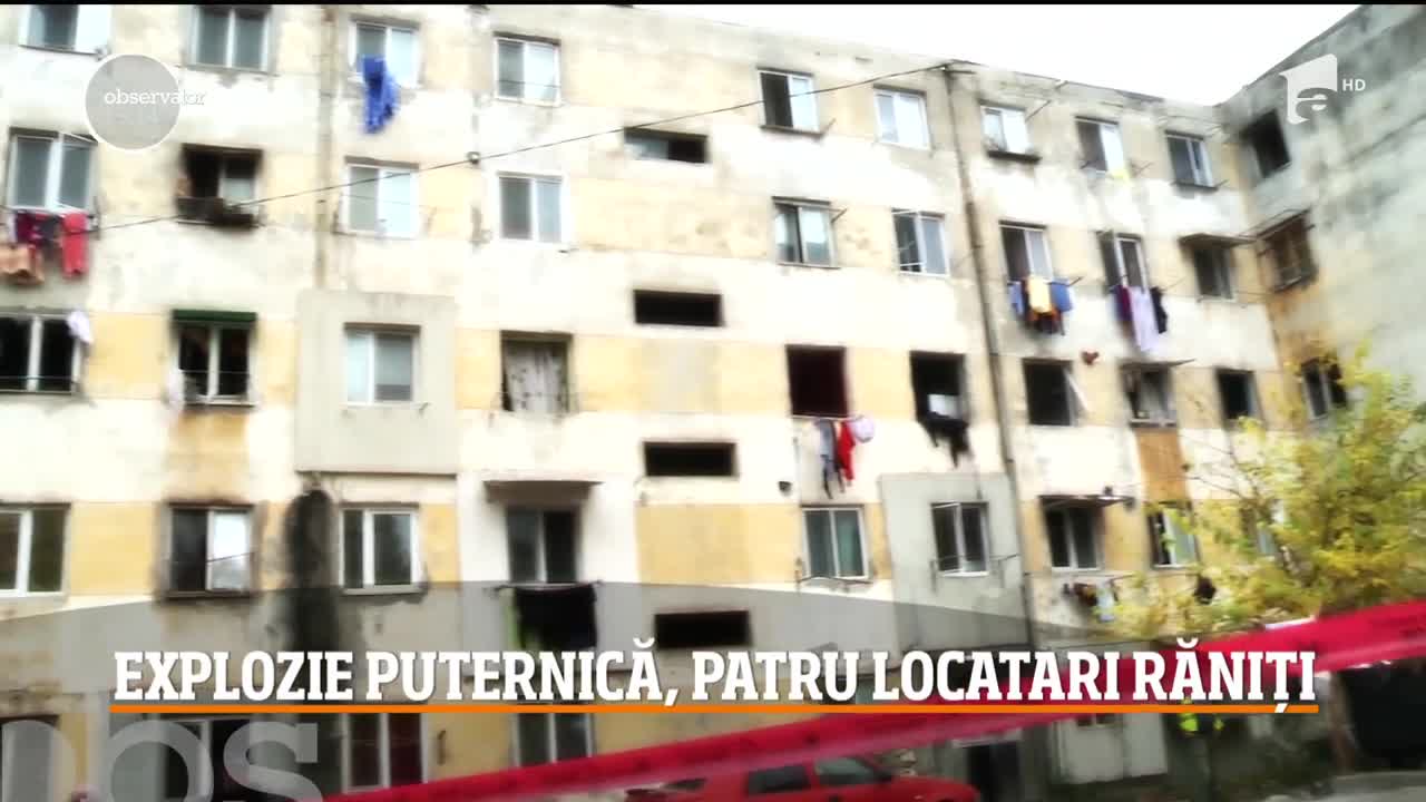 Mai mulţi locatari din Tulcea au rămas pe drumuri, după ce o explozie puternică a cuprins un bloc de garsoniere din oraş