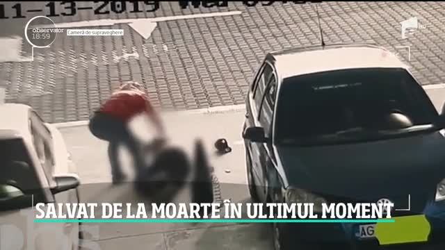 Imagini dramatice au fost surprinse &icirc;n Piteşti! Un poliţist a salvat un bărbat care intrase &icirc;n stop cardio respirator
