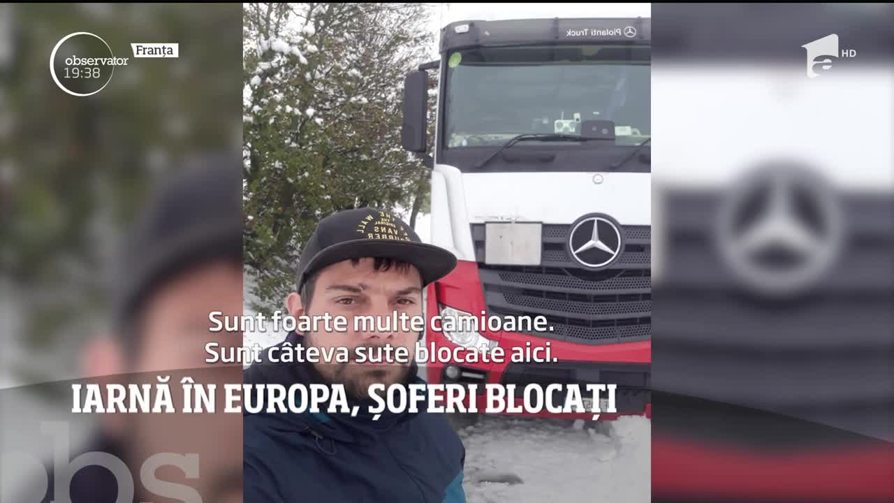 Prima ninsoare a sezonului a provocat haos &icirc;n Europa