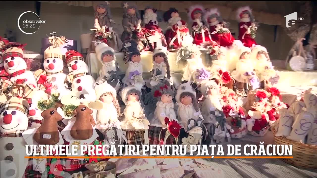 Ultimele pregătiri pentru  cel mai mare t&acirc;rg de Crăciun din Rom&acirc;nia