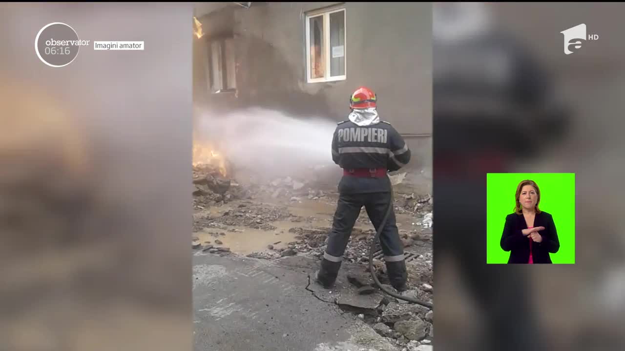 Epopeea lucrărilor făcute de mantuiala continuă! Dorel a ajuns &icirc;ntr-un cartier din Reşiţa şi au spart o țeavă de gaze, iar un bloc era să ia foc