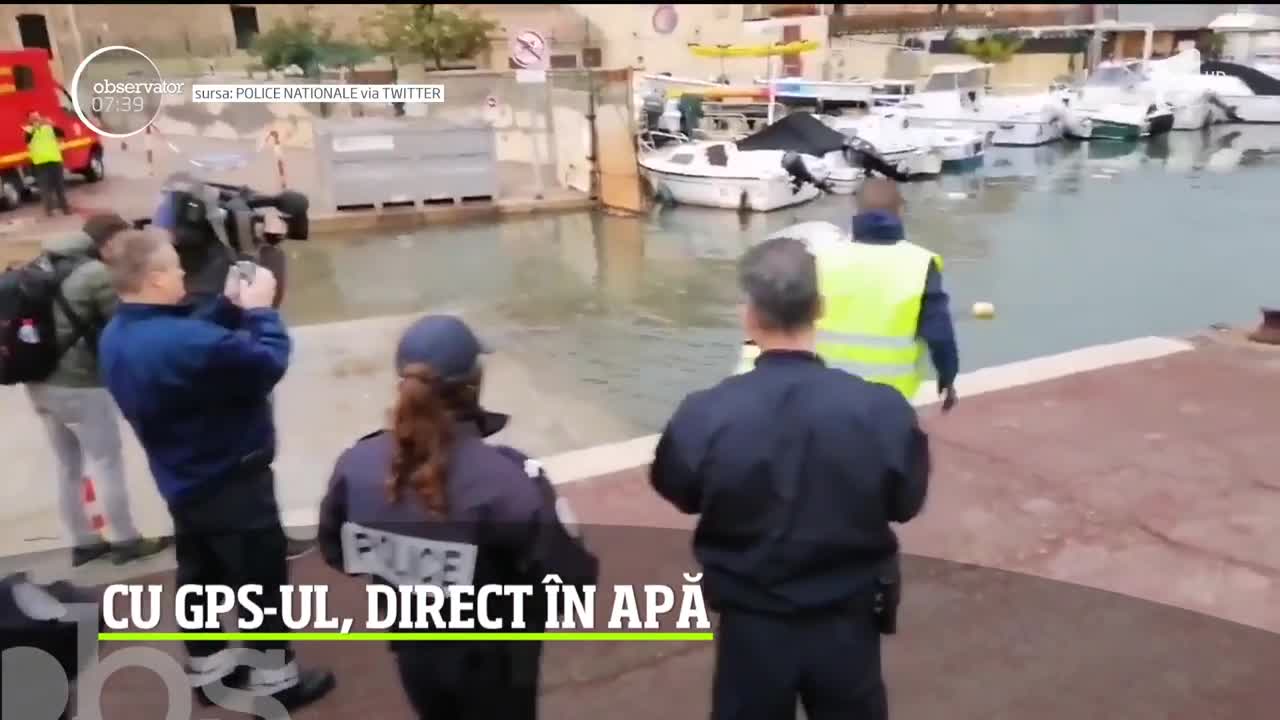 Un şofer francez a ajuns cu maşina, din cauza sistemului de navigație prin GPS