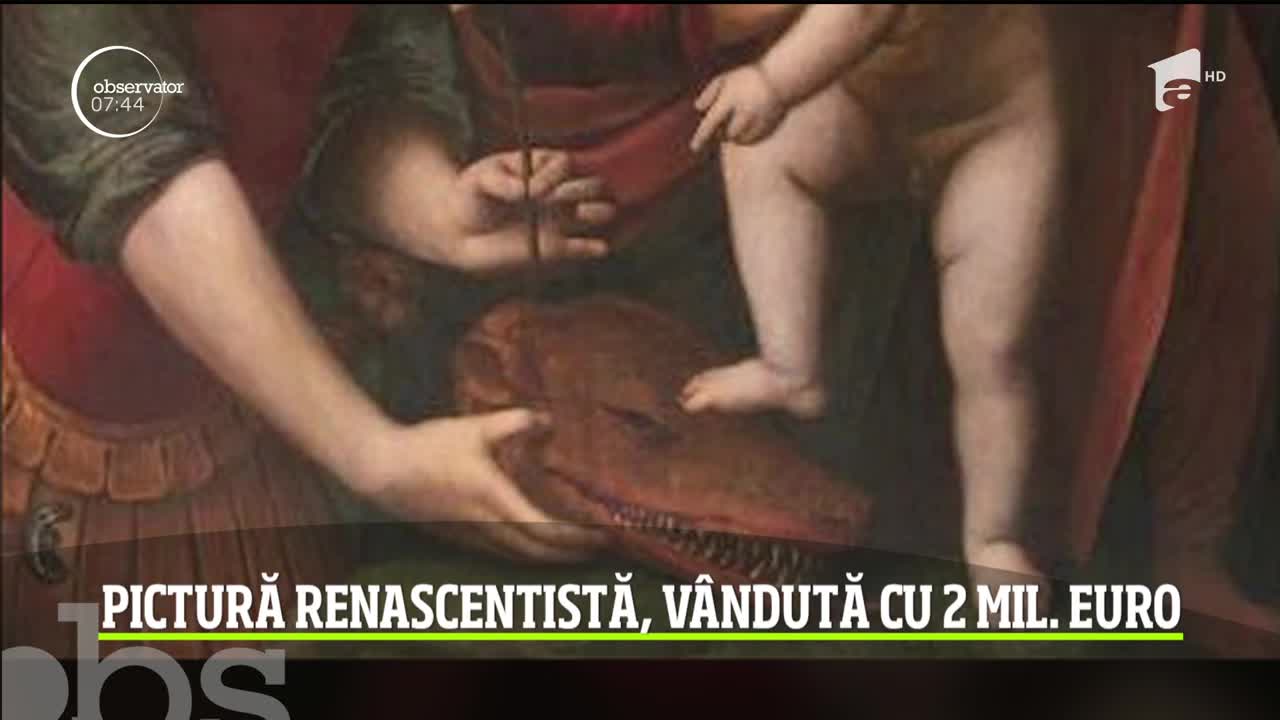 Pictură renascentiscă, v&acirc;ndută cu două milioane de euro
