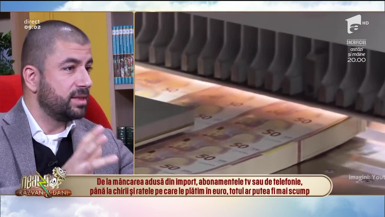 Neatza cu Răzvan și Dani. Vin scumpirile! Euro a atins un maxim istoric &icirc;n fața leului