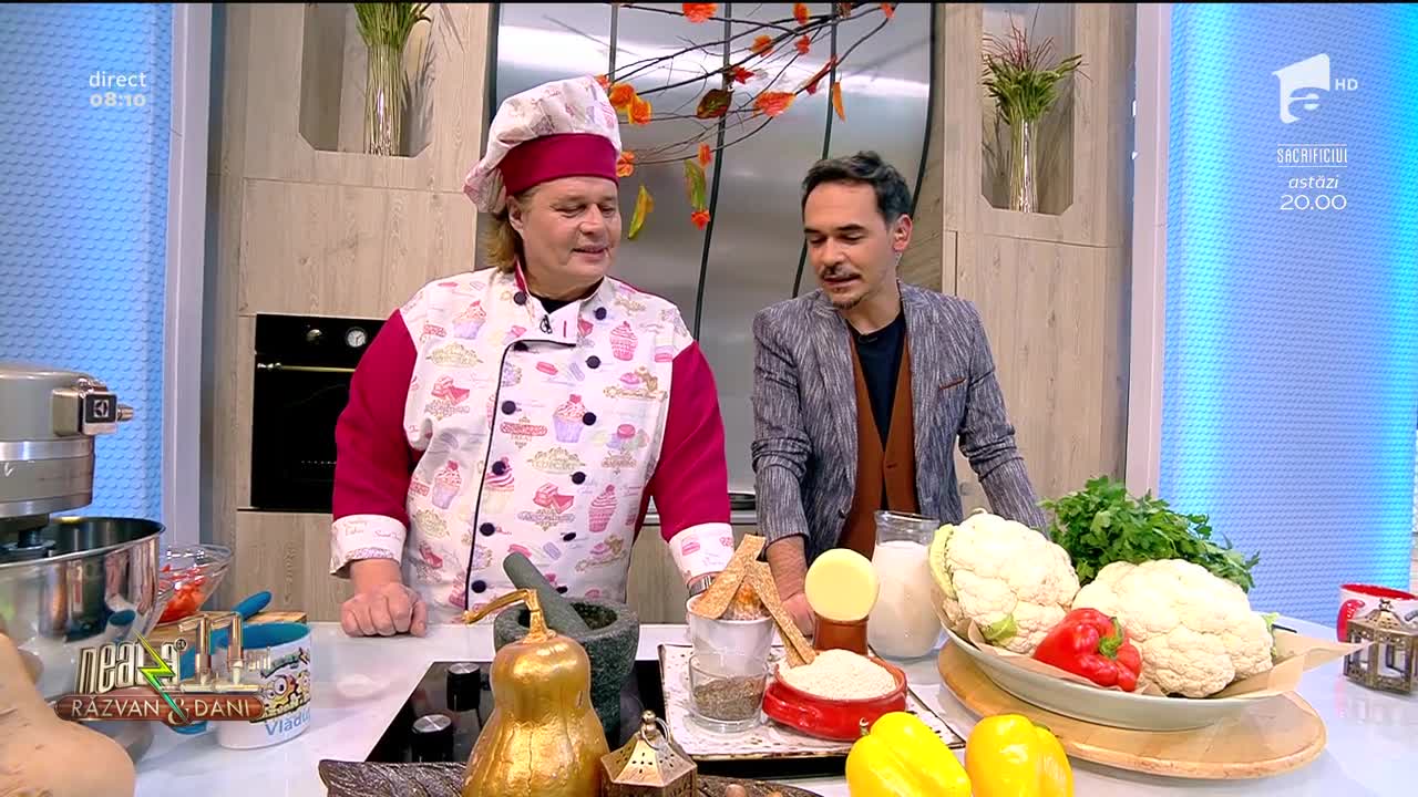 Rețeta Zilei - Neatza cu Răzvan şi Dani. Conopidă gratinată cu sos alb