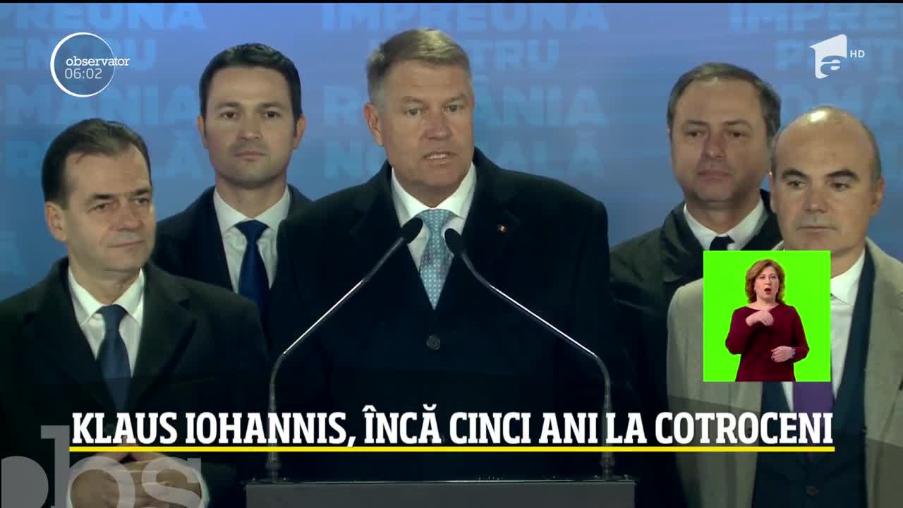 Klaus Iohannis, &icirc;ncă cinci ani la Cotroceni. PSD, cel mai prost rezultat la prezidențiale