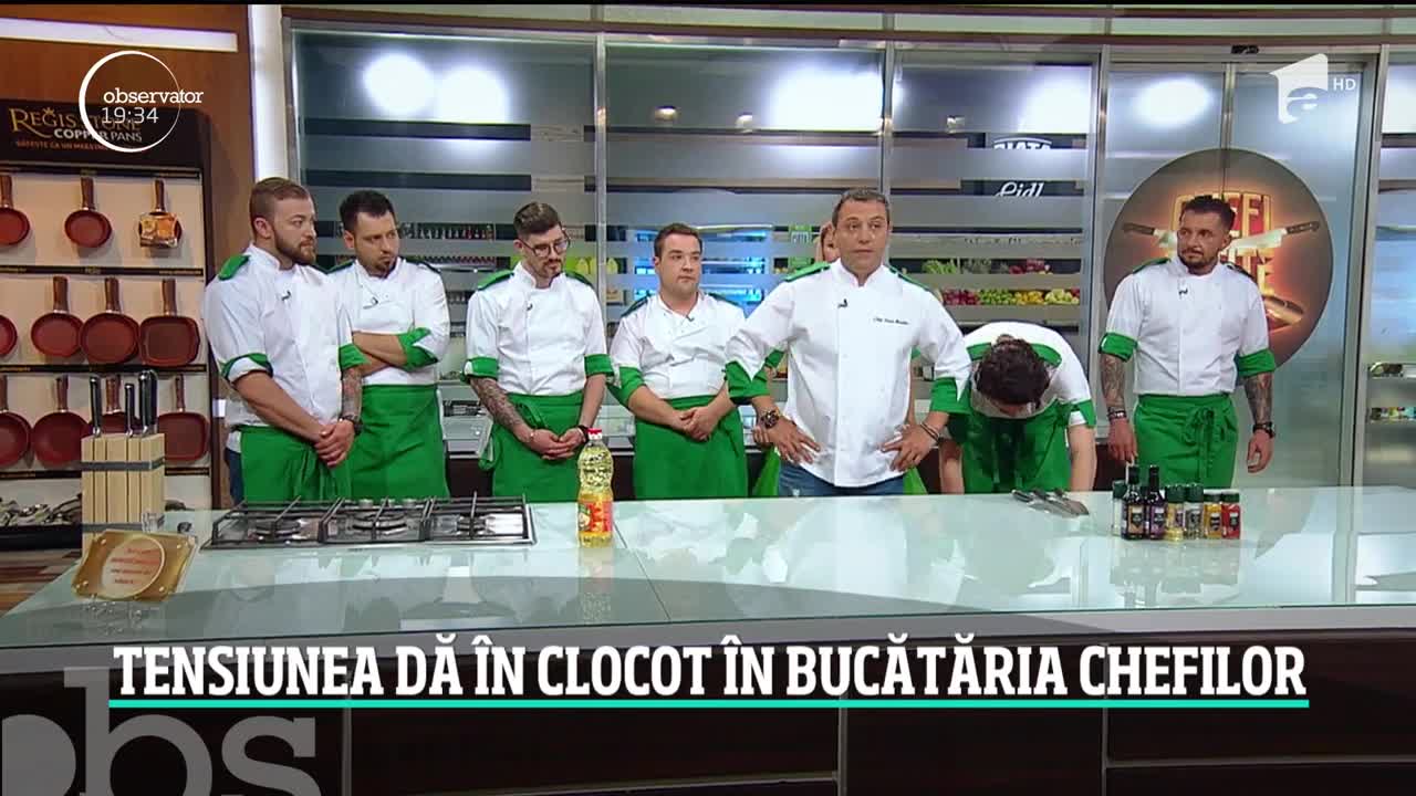 Tensiunile &icirc;ntre concurenţi &icirc;n cea de-a cincea confruntare pe echipe din sezonul șapte Chefi la cuţite