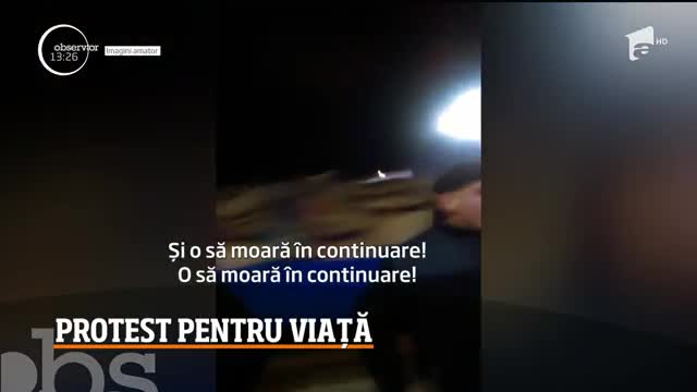 Protest pentru viață &icirc;n V&acirc;lcea! Mai mulți oameni au ieșit &icirc;n stradă după ce, &icirc;n mai puţin de o lună, trei oameni au murit pe trecerea de pietoni
