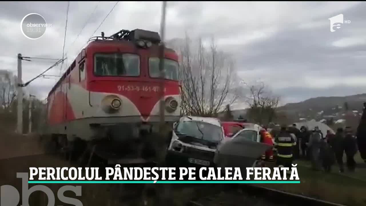 &Icirc;n Rom&acirc;nia, pericolul p&acirc;ndeşte pe calea ferată. 70 la sută dintre treceri sunt nesemanlizate
