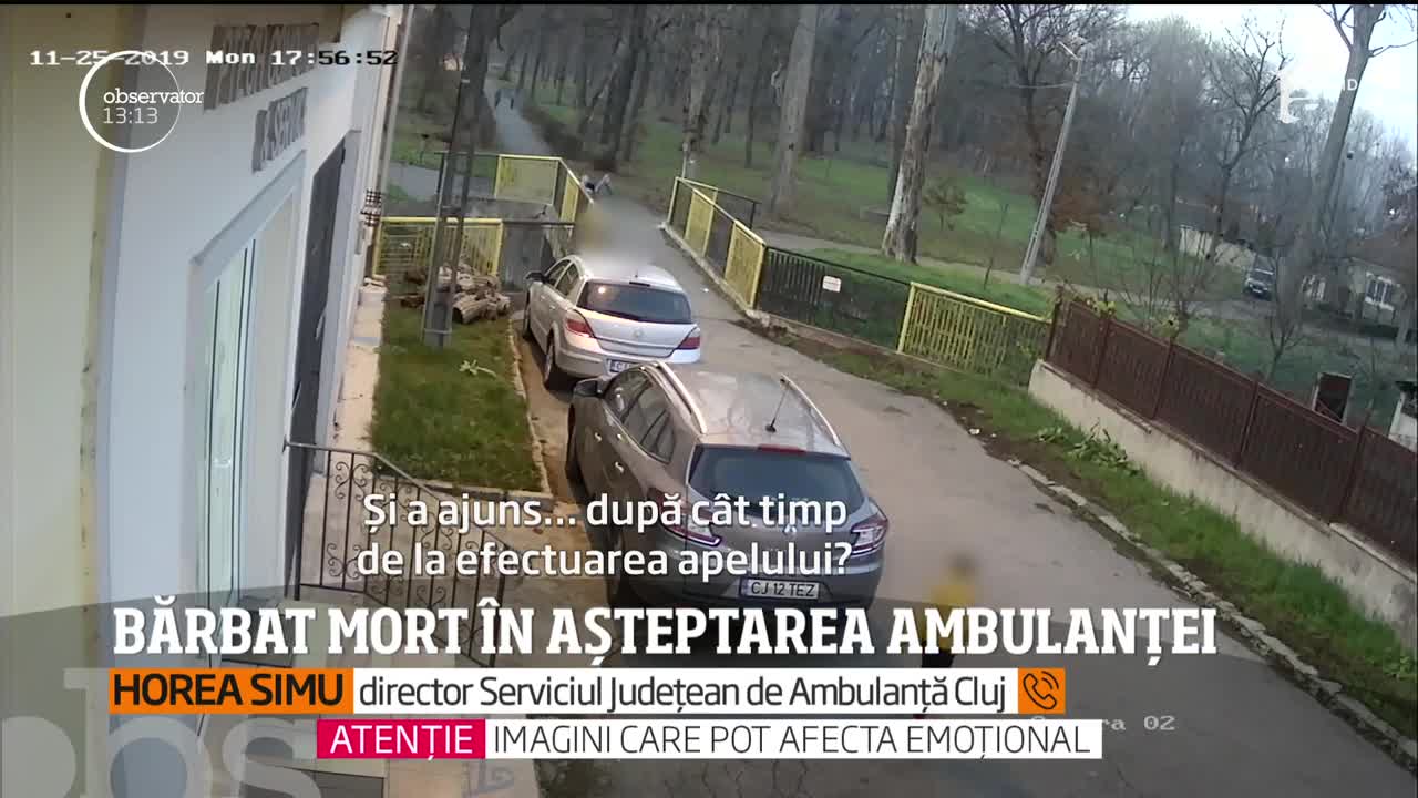 Caz revoltător &icirc;n Cluj. Un bunic care &icirc;şi plimba nepotul &icirc;ntr-un parc din Gherla, a murit cu zile pentru că &icirc;n oraş nu exista o ambulanţă care să &icirc;l salveze