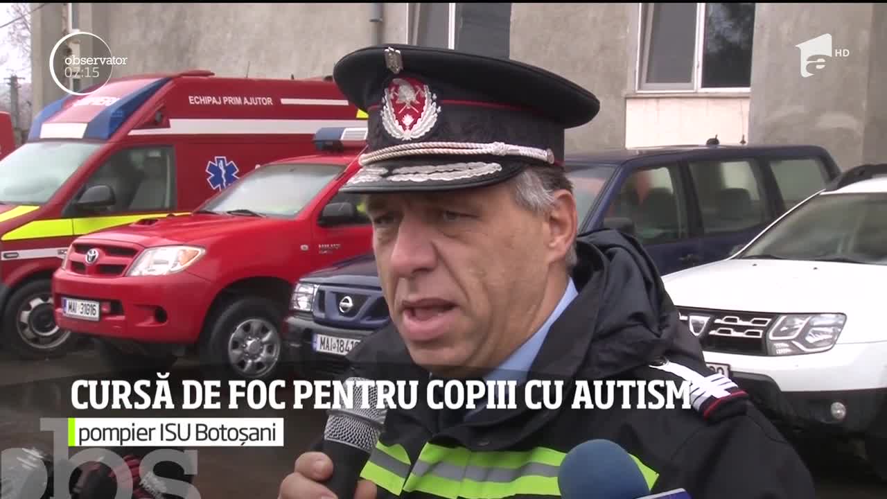 Un pompier din Botoşani se luptă cu flăcările &icirc;n fiecare zi, iar &icirc;n timpul liber aleargă ca să-i ajute pe copiii cu autism
