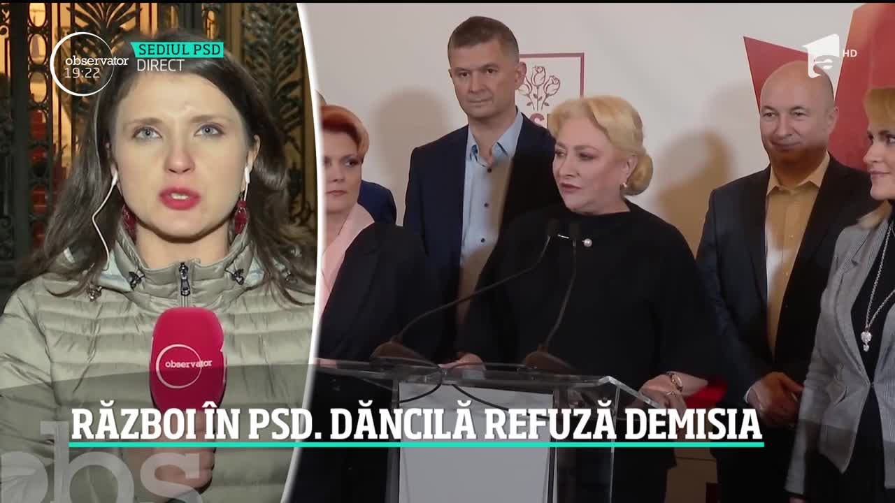 Este război deschis &icirc;n PSD. Viorica Dăncilă refuză demisia