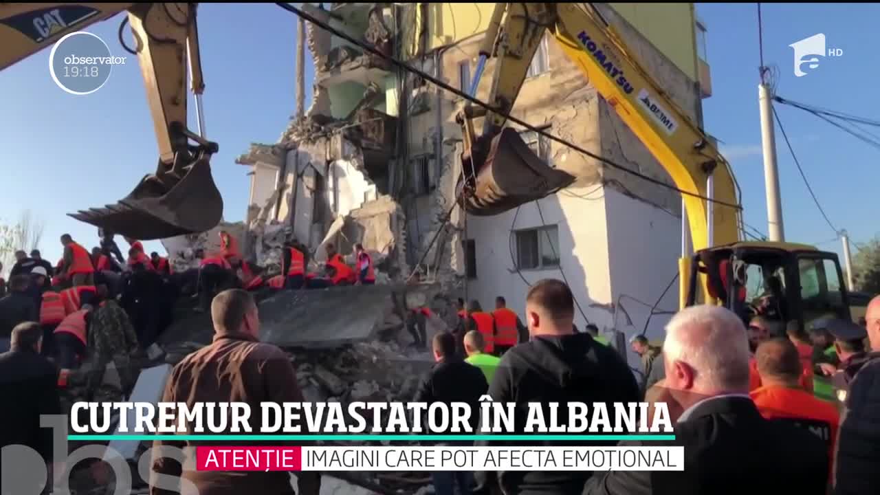 Cutremur devastator &icirc;n Albania. Mai multe oraşe şi sate sunt &icirc;n ruină