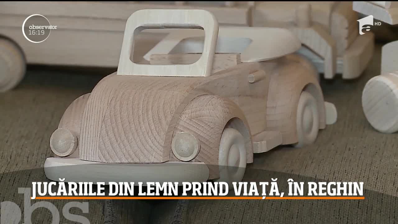 Jucăriile din lemn prind viață, &icirc;n Reghin, județul Mureș