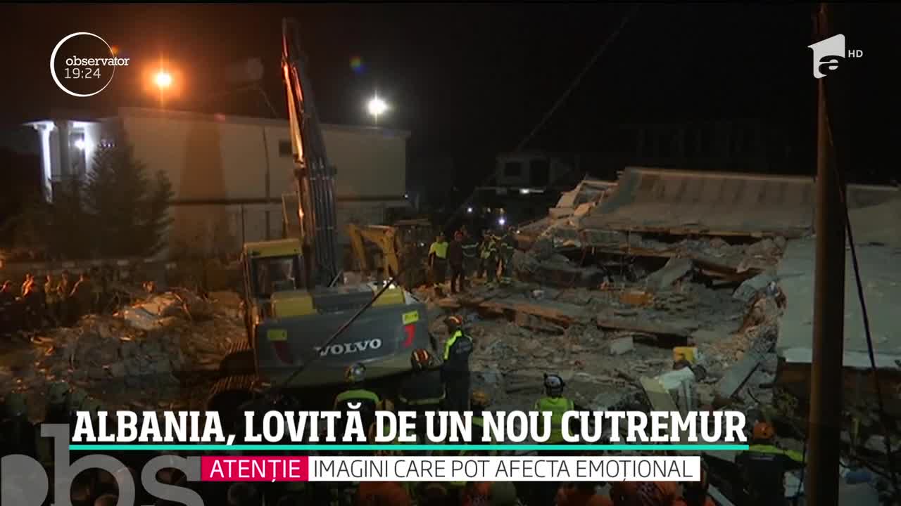 &Icirc;ncă un cutremur a lovit Albania, unde zeci de oameni au murit şi sute au fost grav răniţi