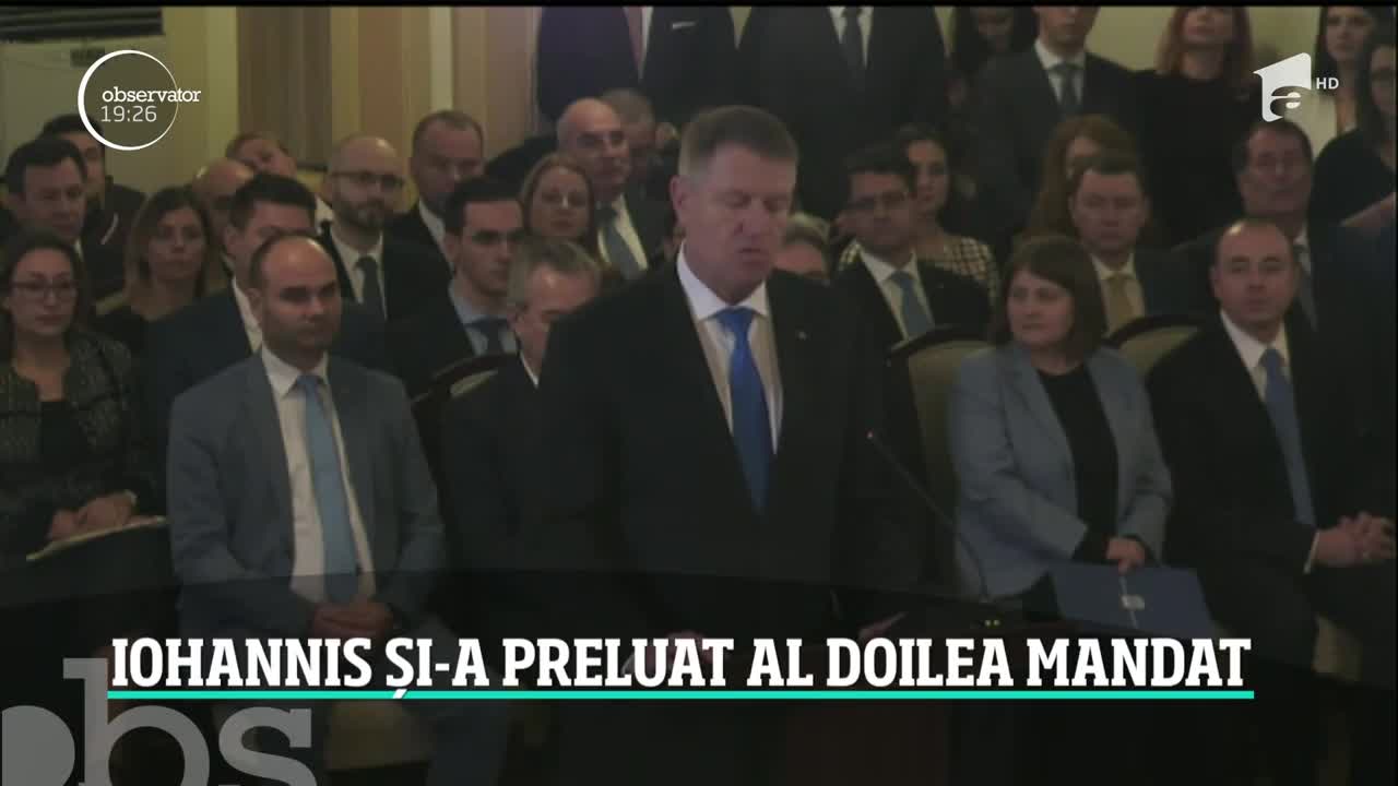 Klaus Iohannis și-a preluat al doilea mandat ca președinte