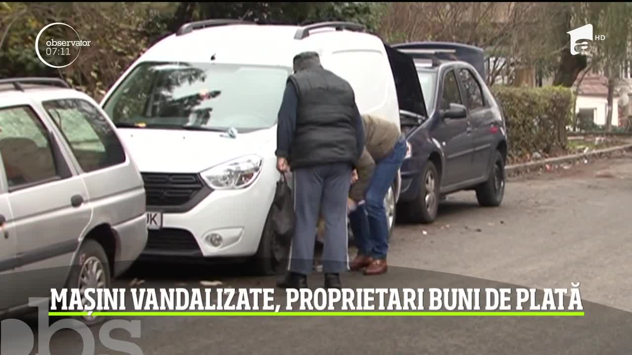 Un individ din Craiova a tăiat cauciucurile mașinilor cu un cuțit