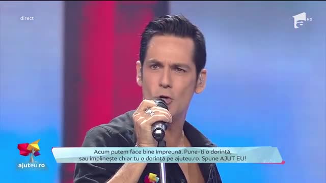 Ștefan Bănică cântă, la "Ajut eu", melodia "Până la cer"