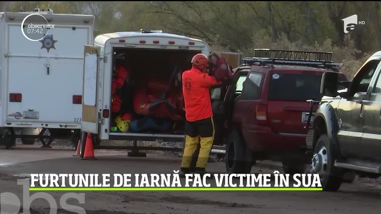 Furtunile de iarnă fac victime &icirc;n SUA. Nouă oameni au murit şi alţi trei sunt răniţi