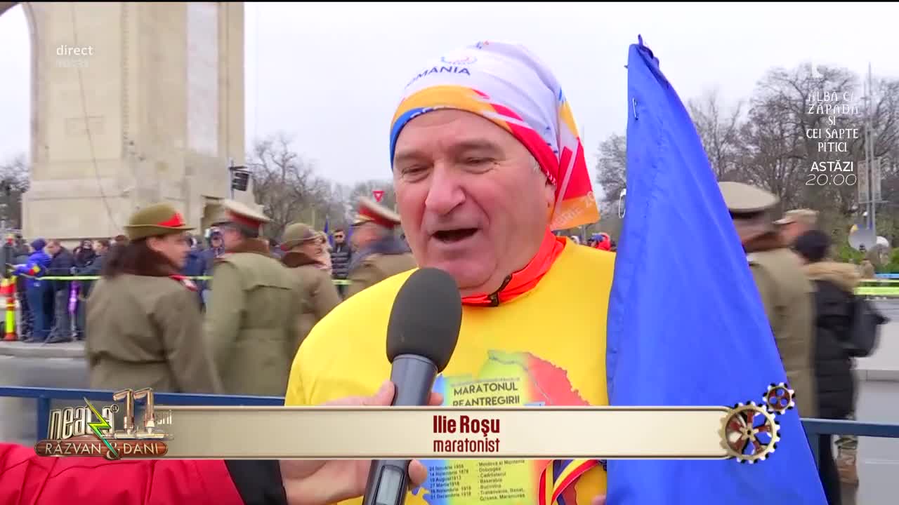 Neatza cu Răzvan și Dani. Ilie Roșu, românul care a alergat zece mii de kilometri cu tricolorul în mână. „De Ziua Națională inima bate mai cu putere”