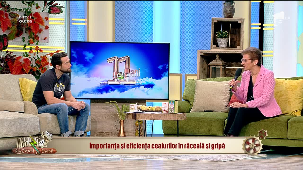 Neatza cu Răzvan și Dani. Importanța și eficiența ceaiurilor &icirc;n răceală și gripă