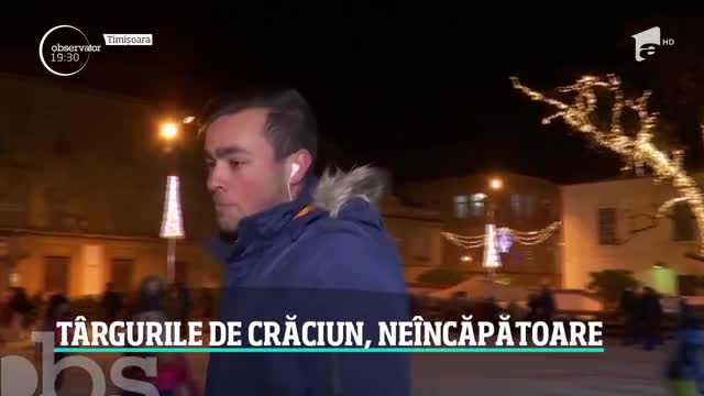 Magia Sărbătorilor cuprinde &icirc;ncet, dar sigur toată ţara. Alte două mari oraşe, Timişoara şi Braşov, s-au colorat festiv