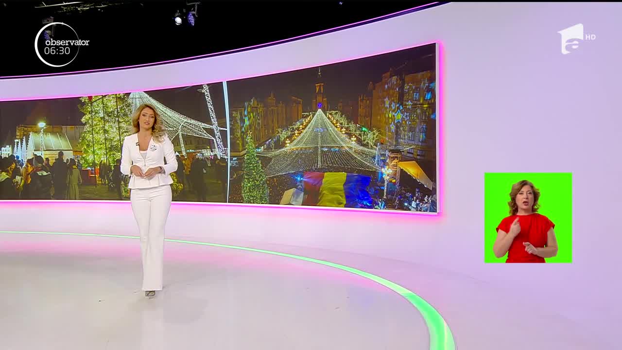 Luminițele de Crăciun, aprinse la Timișoara și Brașov