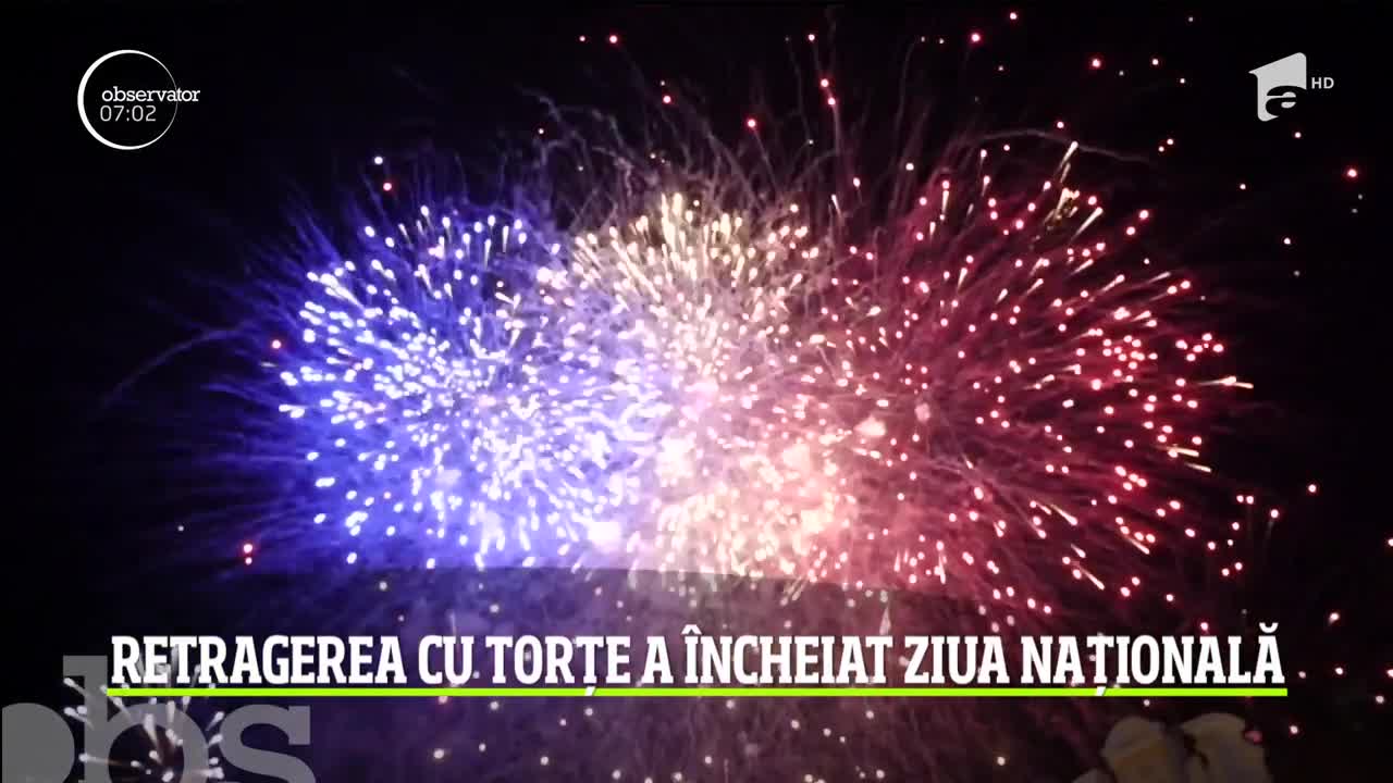 Retragerea cu torțe a &icirc;ncheiat Ziua Națională a Rom&acirc;niei