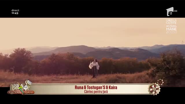 Neatza cu Răzvan și Dani. Runa, Tostogan'S și Kaira c&acirc;ntă melodia C&acirc;ntec pentru țară
