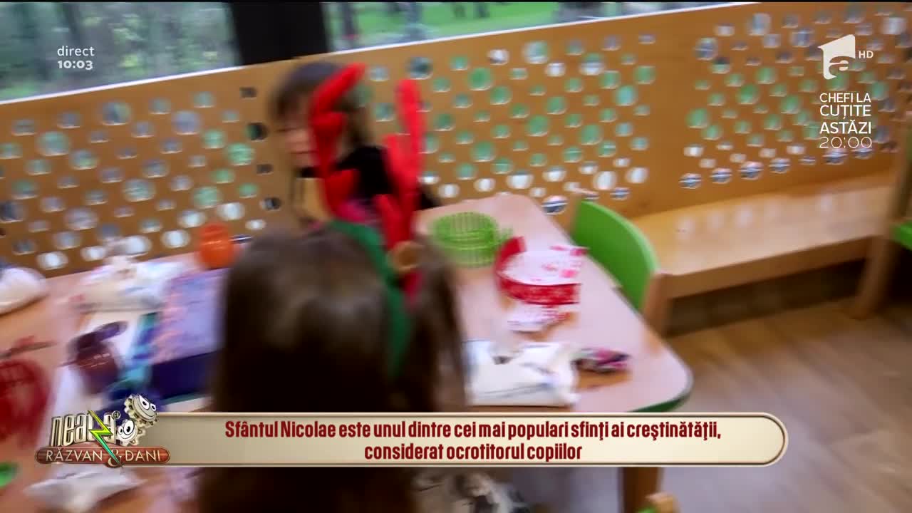 Neatza cu Răzvan și Dani. Copiii &icirc;l așteaptă pe Moș Nicolae cu nerăbdare. Dulciurile sunt preferatele celor mici