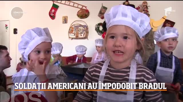 Militarii americani cantonaţi &icirc;n Baza de la Kogălniceanu, alături de copiii de la o grădiniţă din Constanţa