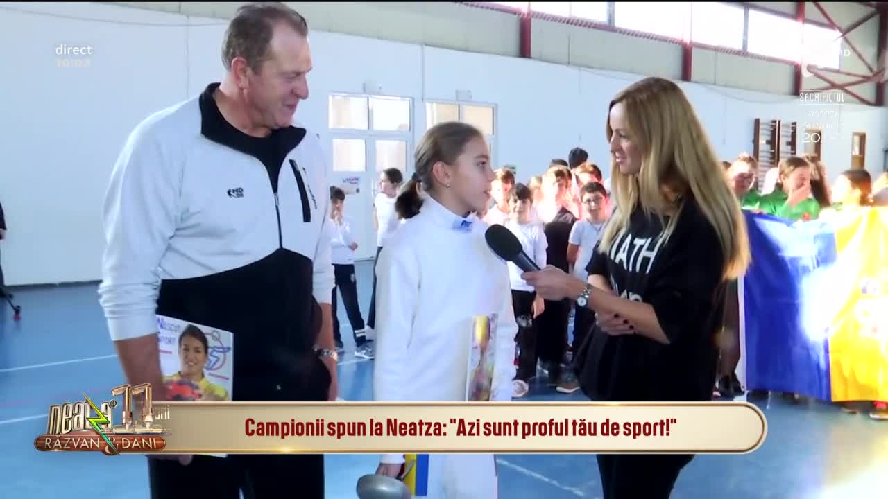 Neatza cu Răzvan și Dani. Marii campioni și antrenori ai Rom&acirc;niei sunt profesori de sport pentru 1500 de elevi din mai multe școli din București