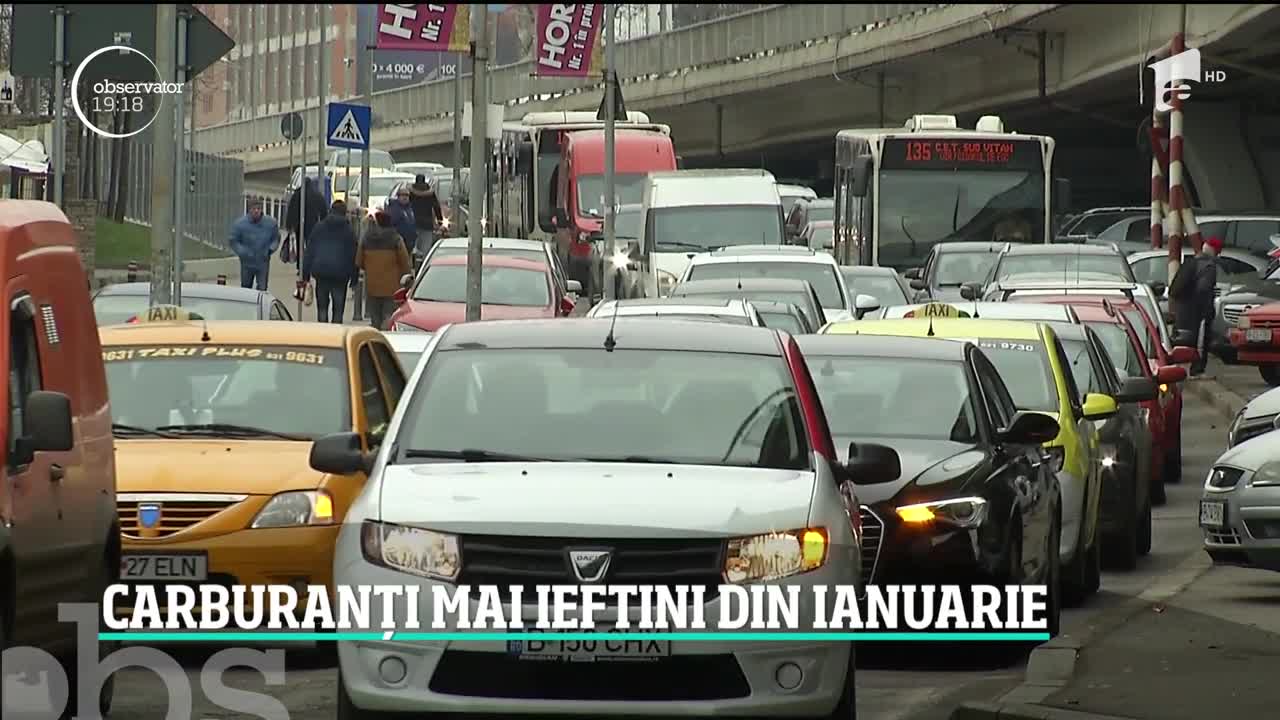 Carburanţi mai ieftini din luna ianuarie