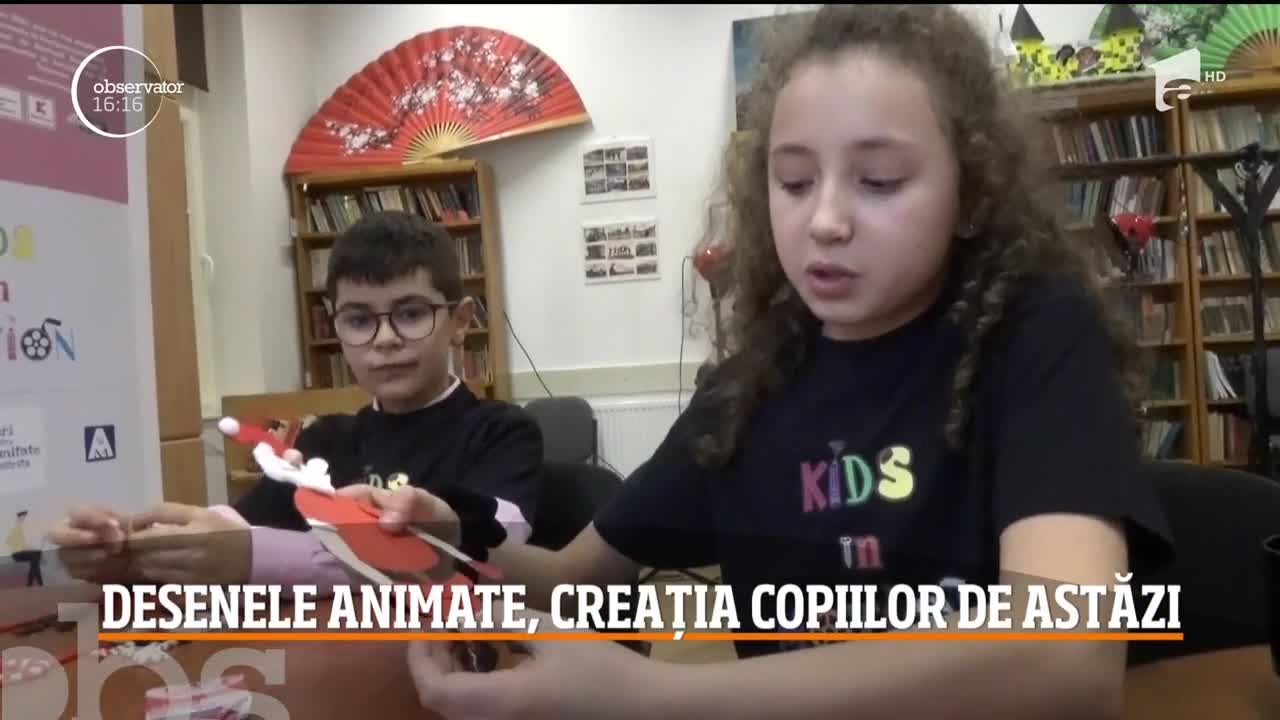 La Bistriţa, copiii &icirc;nvaţă la şcoală cum se fac desenele animate!