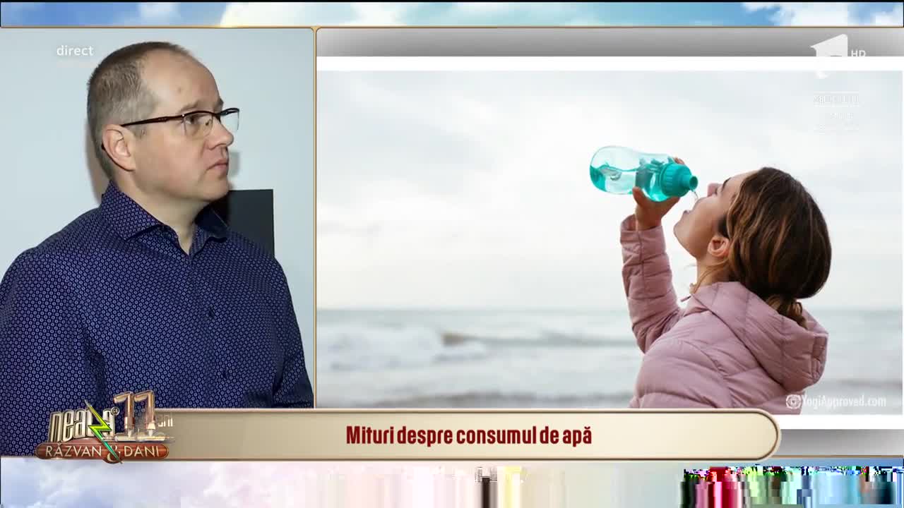 Neatza cu Răzvan și Dani. Mituri despre consumul de apă: Nu e nicio dramă dacă bei apă &icirc;n timpul mesei