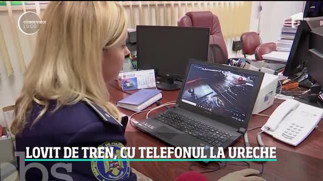Un t&acirc;năr şofer din Cluj a fost la un pas să fie spulberat de tren din cauza telefonului mobil