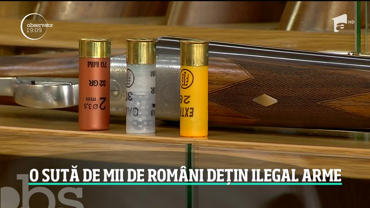 Peste o sută de mii de rom&acirc;ni deţin ilegal puşti şi pistoale