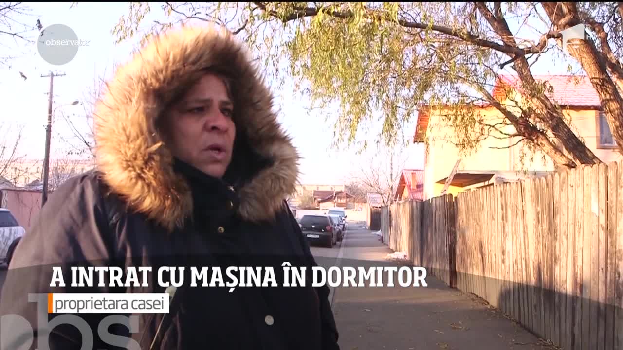 Un accident putea avea urmări tragice, &icirc;n Ploiești! Un şofer neatent a intrat cu mașina &icirc;n dormitor