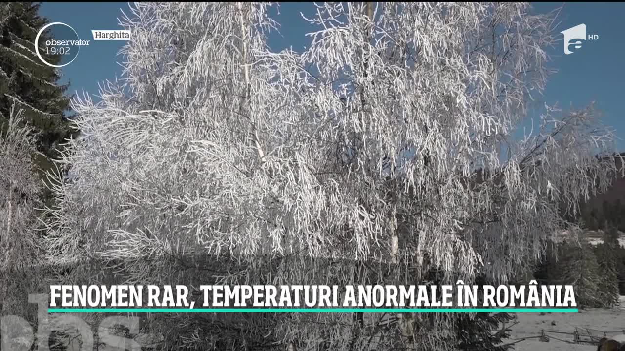 Un fenomen rar a răsturnat temperaturile &icirc;n Rom&acirc;nia