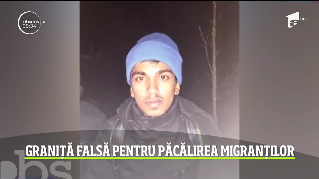 Graniţă falsă pentru păcălirea migranţilor