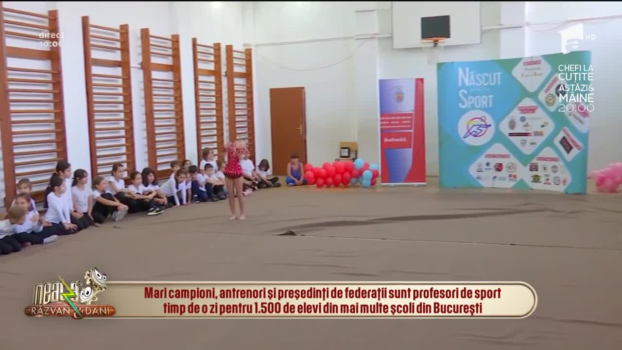 Campionii spun la Neatza cu Răzvan și Dani: Azi sunt proful tău de sport!