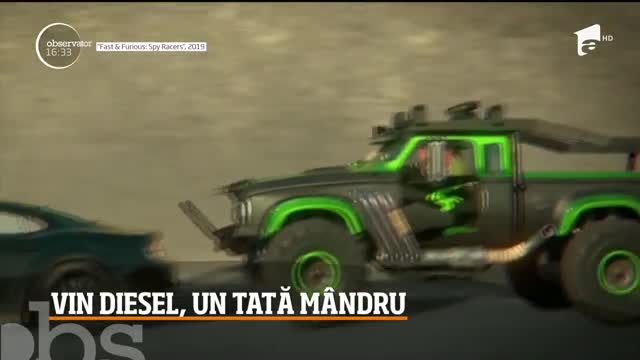 Vin Diesel este un tată m&acirc;ndru! Fiica sa joacă &icirc;n noul serial animat Fast and Furious