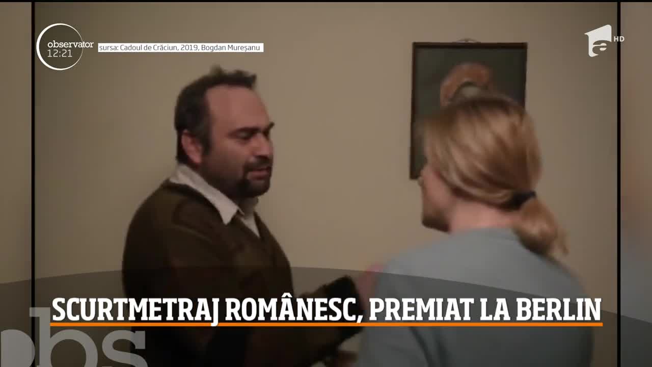 Cinematografia românească a mai luat un premiu. „Cadoul de Crăciun" a fost desemnat  cel mai bun scurtmetraj european al anului