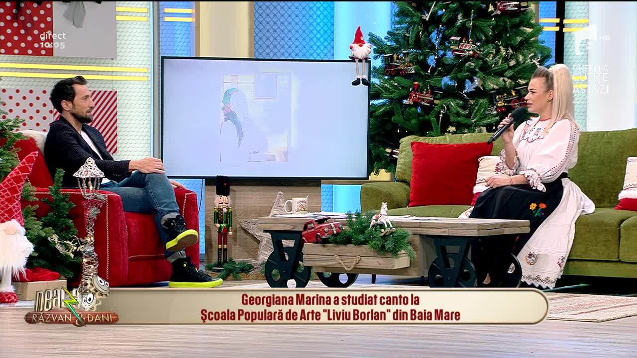 Georgiana Marina c&acirc;ntă, la Neatza cu Răzvan și Dani, melodia "Ție, lume dragă-ți c&acirc;nt"