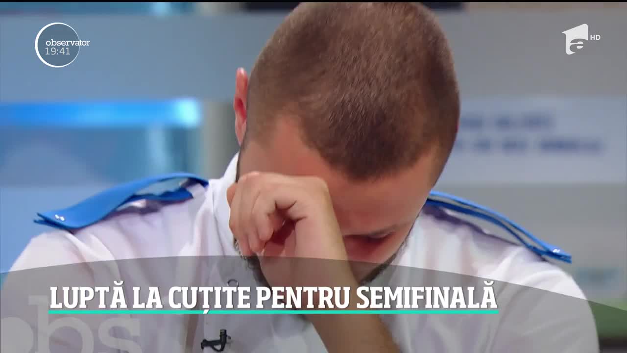 Luptă la cuțite pentru un loc &icirc;n semifinala Chefi la Cuțite